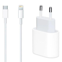 СЗУ для Apple iPhone 20W Type-C Power Adapter (AA) + Cable Type-C to Lightning Белый