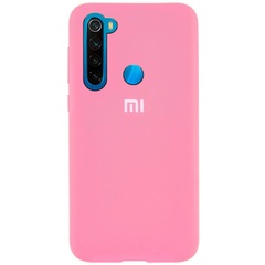 Чехол Silicone Cover Full Protective (AA) для Xiaomi Redmi Note 8T Розовый / Pink Sand