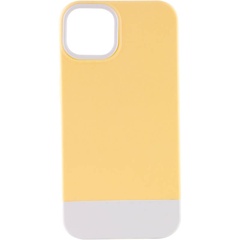 Чохол TPU+PC Bichromatic для Apple iPhone 11 Pro Max (6.5"), Creamy-yellow / White