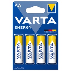 Батарейка Varta Energy AA BLI 4 Alkaline LR6 (4106) Белый / Желтый