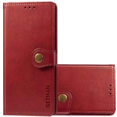 Кожаный чехол книжка GETMAN Gallant (PU) для Motorola Moto G14 Красный