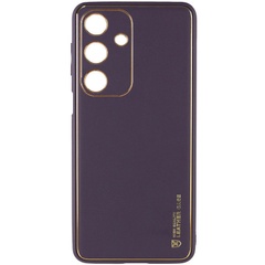 Шкіряний чохол Xshield для Samsung Galaxy A25 5G, Фиолетовый / Dark purple