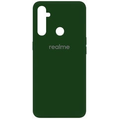 Чехол Silicone Cover My Color Full Protective (A) для Realme C3 / 5i Зеленый / Dark green