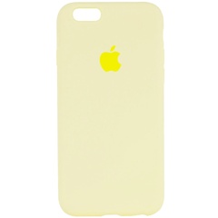 Чохол Silicone Case Full Protective (AA) для Apple iPhone 6/6s (4.7 "), Желтый / Mellow Yellow