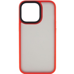TPU+PC чехол Metal Buttons для Apple iPhone 15 (6.1") Красный
