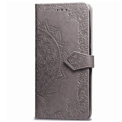 Кожаный чехол (книжка) Art Case с визитницей для Huawei Y5p, Серый