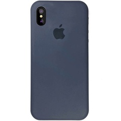 Чохол Silicone Case Full Protective (AA) для Apple iPhone XS Max (6.5 "), Темний Синій / Midnight Blue