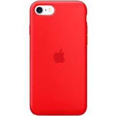 Чехол Silicone Case Full Protective (AA) для Apple iPhone SE (2020) Красный / Red