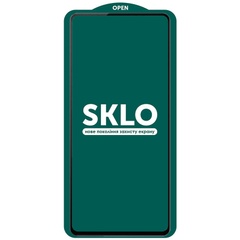 Защитное стекло SKLO 5D (тех.пак) для Samsung Galaxy S20 FE Черный / Белая подложка