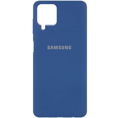 Чехол Silicone Cover Full Protective (AA) для Samsung Galaxy A22 4G / M32 Синий / Navy Blue