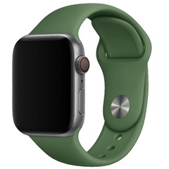 Силиконовый ремешок для Apple watch 38mm/40mm/41mm Зеленый / Clover