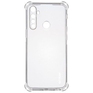 TPU чехол GETMAN Ease logo усиленные углы для Realme 5 / 6i, Прозрачный / Transparent