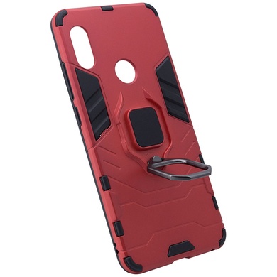 Ударопрочный чехол Transformer Ring for Magnet для Xiaomi Redmi Note 5 Pro/Note 5 (DC) Красный / Dante Red