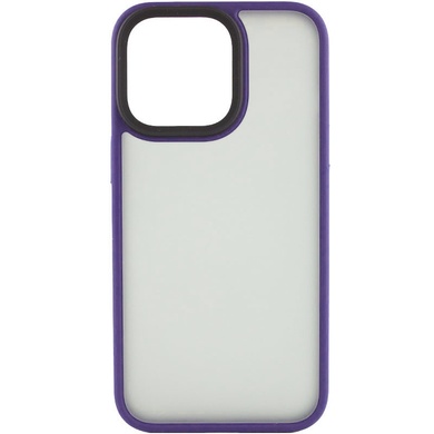 TPU+PC чохол Metal Buttons для Apple iPhone 14 Pro (6.1"), Темно-фиолетовый