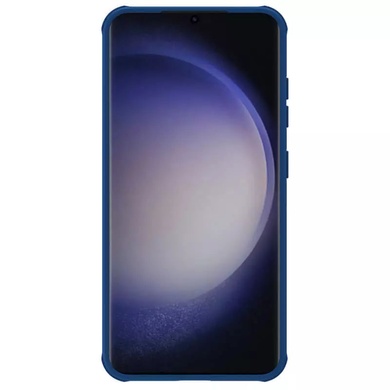 Карбоновая накладка Nillkin CamShield Pro для Samsung Galaxy S24+ Blue