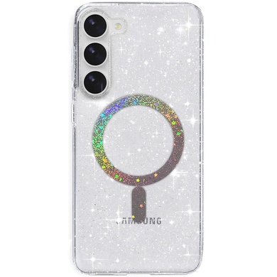 Чохол TPU Eclipse Sparkle (MagFit) для Samsung Galaxy S24, Clear