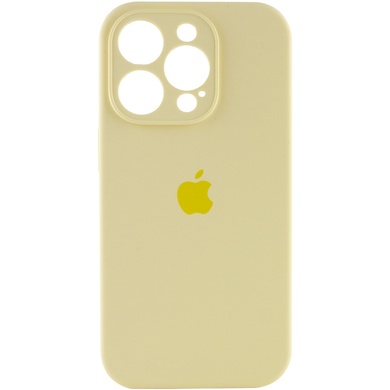 Чехол Silicone Case Full Camera Protective (AA) для Apple iPhone 13 Pro Max (6.7") Желтый / Mellow Yellow