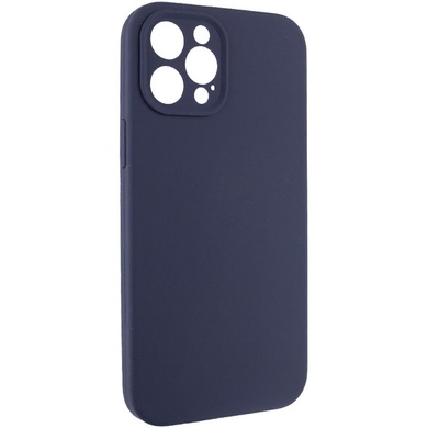 Чохол Silicone Case Full Camera Protective (AA) NO LOGO для Apple iPhone 12 Pro (6.1"), Темно-Синий / Midnight Blue