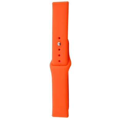Силиконовый ремешок Sport для Xiaomi Amazfit/Samsung 20 mm Оранжевый / Orange