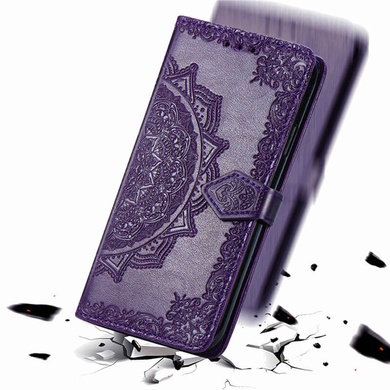 Шкіряний чохол (книжка) Art Case з візитницею для Oppo A15 / A15s, Фіолетовий