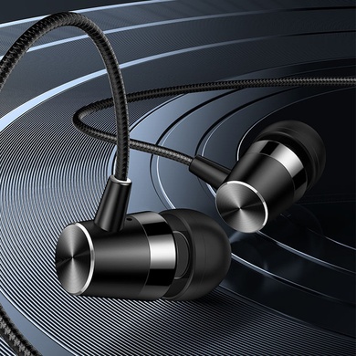 Навушники Usams EP-42 з мікрофоном (3.5mm/1.2m), Чорний
