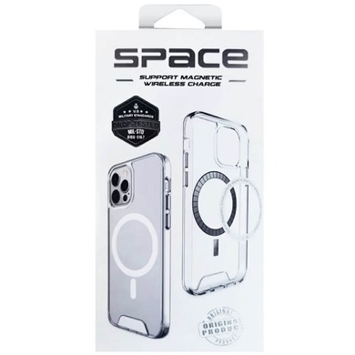 Чохол TPU Space Case with MagSafe для Samsung Galaxy S23 Ultra, Прозорий
