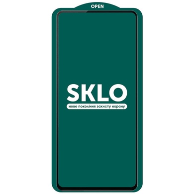Защитное стекло SKLO 5D (тех.пак) для Samsung Galaxy S20 FE Черный / Белая подложка