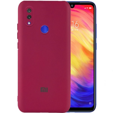 Чохол Silicone Cover My Color Full Camera (A) для Xiaomi Redmi Note 7 / Note 7 Pro / Note 7s, Бордовый / Marsala