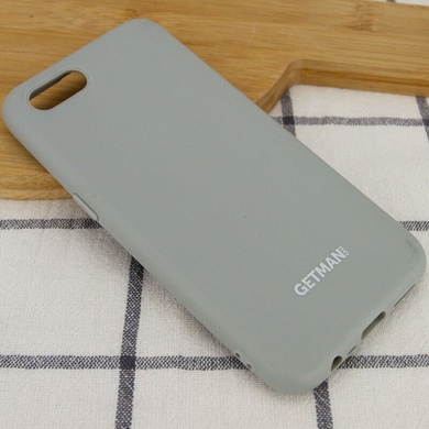Чехол Silicone Case GETMAN for Magnet для Apple iPhone 7 / 8 / SE (2020) (4.7"), Серый / Mist Blue