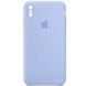 Чохол Silicone Case Square Full Camera Protective (AA) для Apple iPhone XS / X (5.8"), Голубой / Lilac Blue