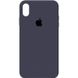 Чехол Silicone Case Full Protective (AA) для Apple iPhone XR (6.1") Серый / Dark Grey
