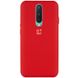 Чохол Silicone Cover Full Protective (AA) для OnePlus 8, Червоний / Dark Red