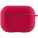 Силіконовий футляр з мікрофіброю для навушників Airpods Pro, Красный / Rose Red