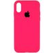 Чохол Silicone Case Full Protective (AA) для Apple iPhone X (5.8 ") / XS (5.8"), Розовый / Barbie pink
