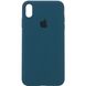 Чохол Silicone Case Full Protective (AA) для Apple iPhone X (5.8 ") / XS (5.8"), Синій / Cosmos Blue