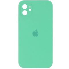 Чохол Silicone Case Square Full Camera Protective (AA) для Apple iPhone 11 (6.1 "), Зеленый / Spearmint