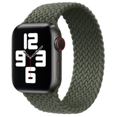Ремінець Braided Solo Loop (AAA) для Apple watch 38mm/40mm 135mm, Зеленый