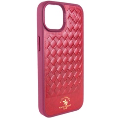 Кожаный чехол Polo Santa Barbara для Apple iPhone 15 Plus (6.7") Red
