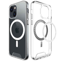 Чохол TPU Space Case with MagSafe для Apple iPhone 16 (6.1"), Прозорий