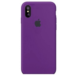 Чехол Silicone Case Full Protective (AA) для Apple iPhone XS Max (6.5") Фиолетовый / Grape