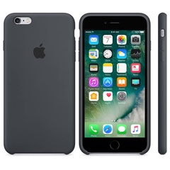 Чехол Silicone case (AAA) для Apple iPhone 6/6s (4.7"), Серый / Charcoal Gray