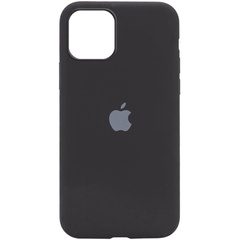 Чехол Silicone Case Full Protective (AA) для Apple iPhone 12 Pro / 12 (6.1") Черный / Black