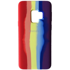 Чехол Silicone Cover Full Rainbow для Samsung Galaxy S9 Красный / Фиолетовый