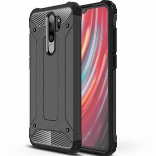 Броньований протиударний TPU+PC чохол Immortal для Xiaomi Redmi Note 8 Pro, Металл / Gun Metal