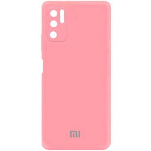 Чехол Silicone Cover My Color Full Camera (A) для Xiaomi Redmi Note 10 5G / Poco M3 Pro Розовый / Pink