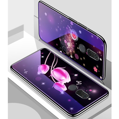 TPU+Glass чохол Fantasy з глянцевими торцями для Xiaomi Redmi 8, Пузырьки и цветы