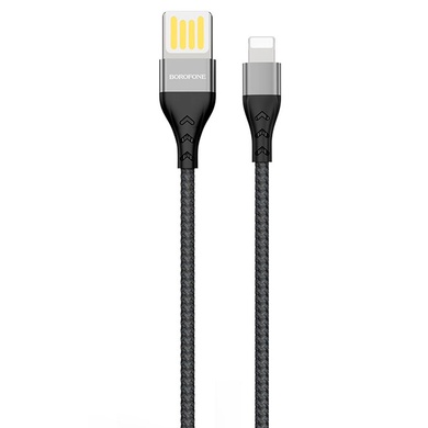 Дата кабель Borofone BU11 Tasteful USB to Lightning (1.2m) Черный