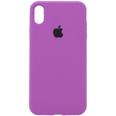 Чохол Silicone Case Full Protective (AA) для Apple iPhone XS Max (6.5 "), Фиолетовый / Grape