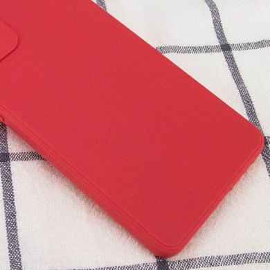 Силиконовый чехол Candy Full Camera для Xiaomi Redmi Note 11 (Global) / Note 11S Красный / Camellia