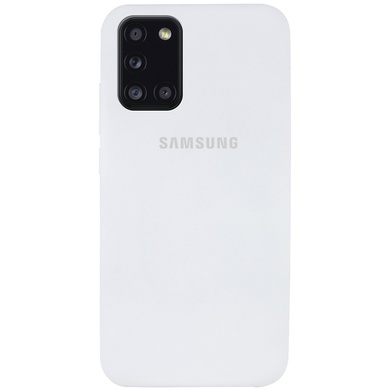 Чехол Silicone Cover Full Protective (AA) для Samsung Galaxy A31 Белый / White